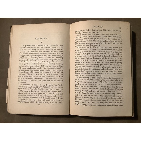 ANTIQUE BABBITT by SINCLAIR LEWIS HARDCOVER 1922 Literature 1st edition - Picture 11 of 16